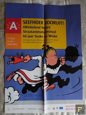 Poster Seefhoek vooruit 2005 - 60 jaar Suske en Wiske