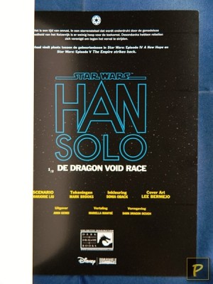 Star Wars: Han Solo:  De Dragon Void race  Deel 1 (titelblad)