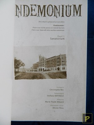 Pandemonium 1 - Sanatorium (titelblad)