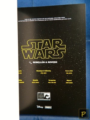 Star Wars:  Rebellen en rovers Deel 1(titelblad)